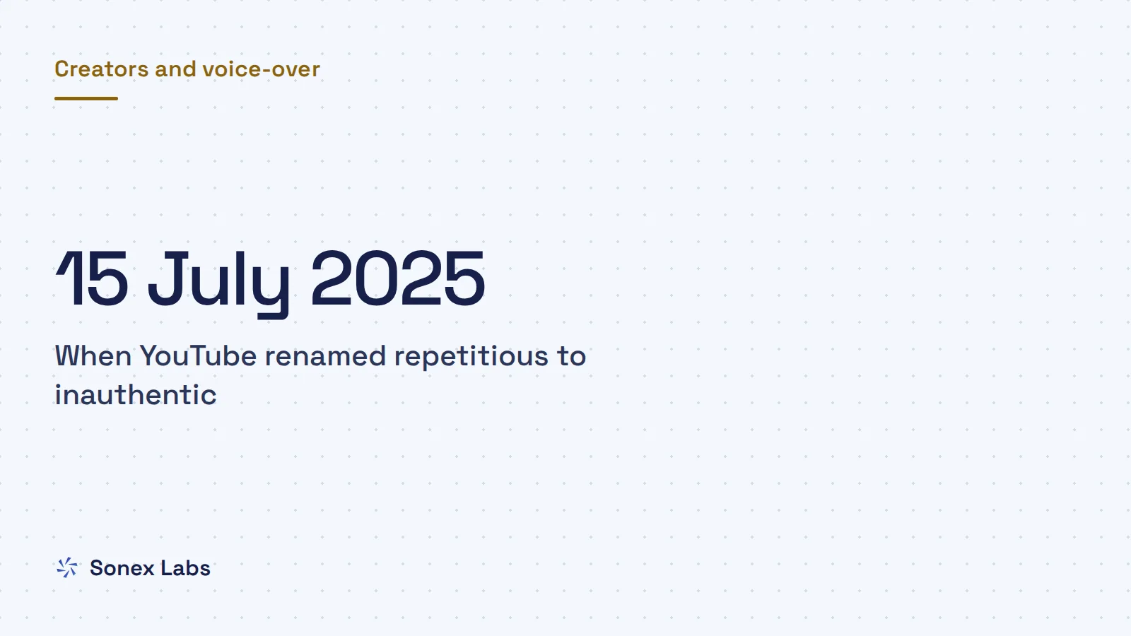 AI voice and YouTube money: Can you monetise a YouTube channel with an AI voice? The 2026 rules