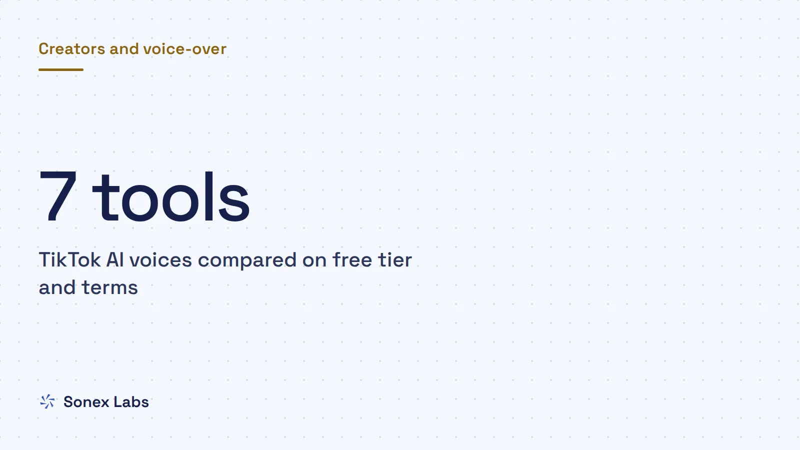 AI voices for TikTok: The best AI voice generator for TikTok: what each tool gives you for free