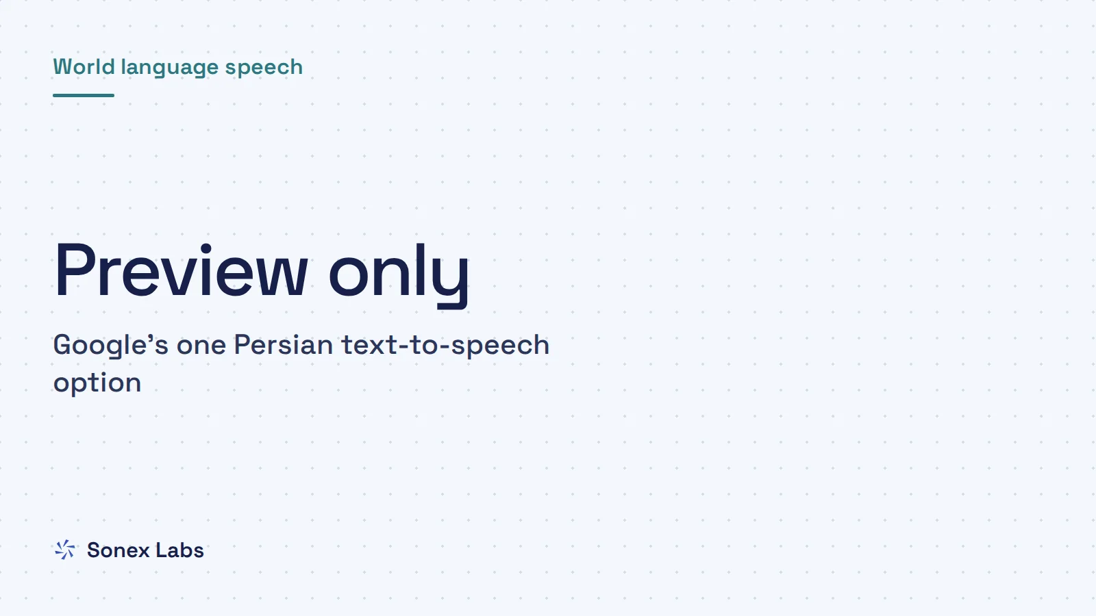 Farsi text to speech: Farsi text to speech: why Google has no built-in voice, and the alternatives