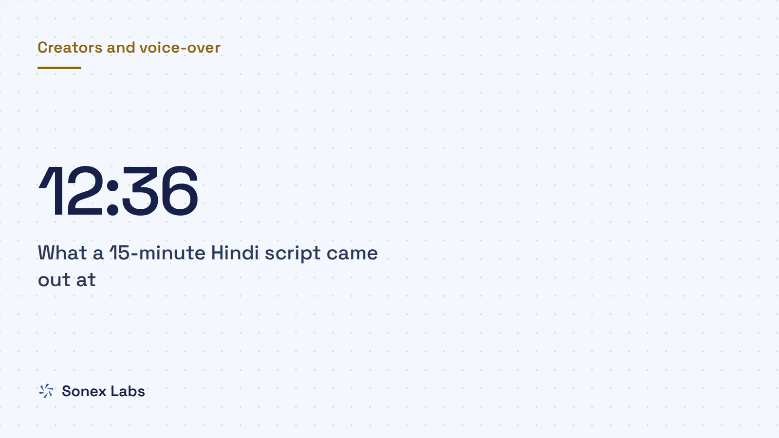 Timing AI narration: Why your 15-minute script comes out at 12 minutes: timing AI narration