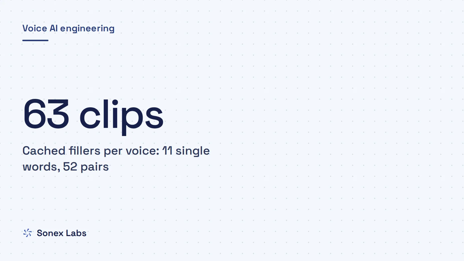 Filler audio for voice agents: Filler audio: hiding LLM think-time without sounding fake